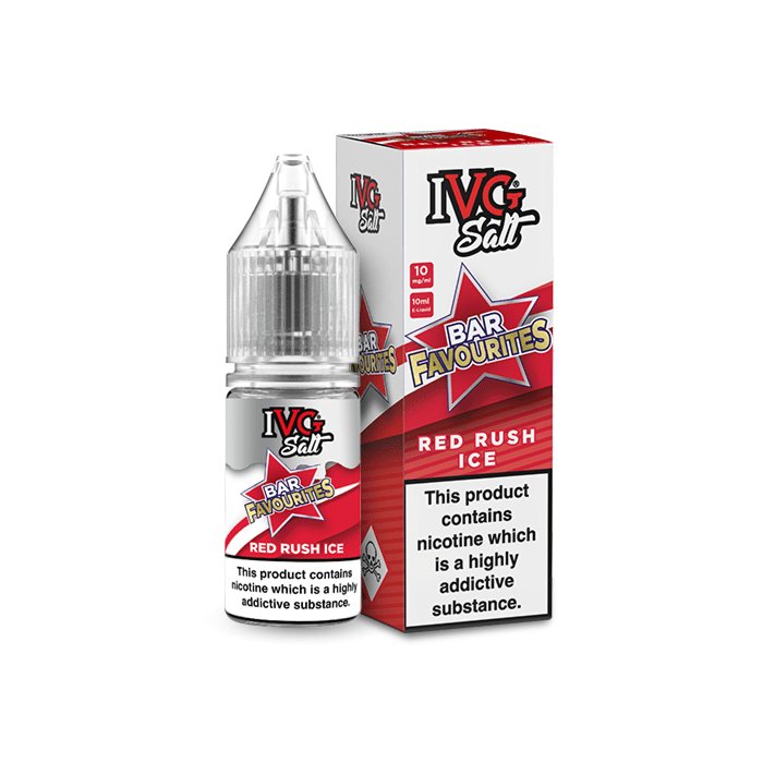 IVG SALTS - BAR FAVOURITES - RED RUSH ICE - 10ML - Mcr Vape Distro