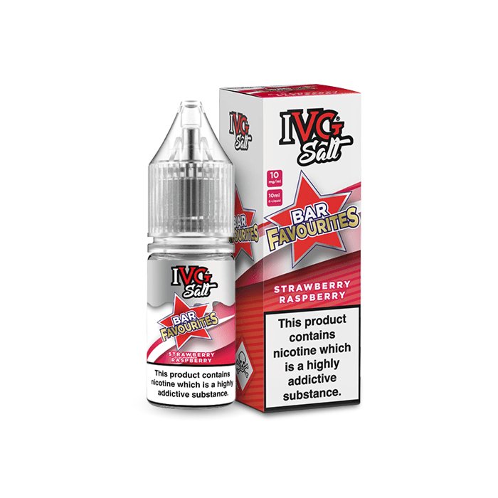 IVG SALTS - BAR FAVOURITES - STRAWBERRY RASPBERRY - 10ML - Mcr Vape Distro