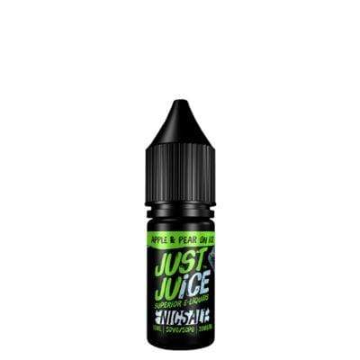 JUST JUICE - APPLE & PEAR ON ICE - 10ML NIC SALTS (BOX OF 5) - Mcr Vape Distro