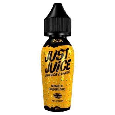 JUST JUICE - MANGO & PASSION FRUIT - 50ML - Mcr Vape Distro