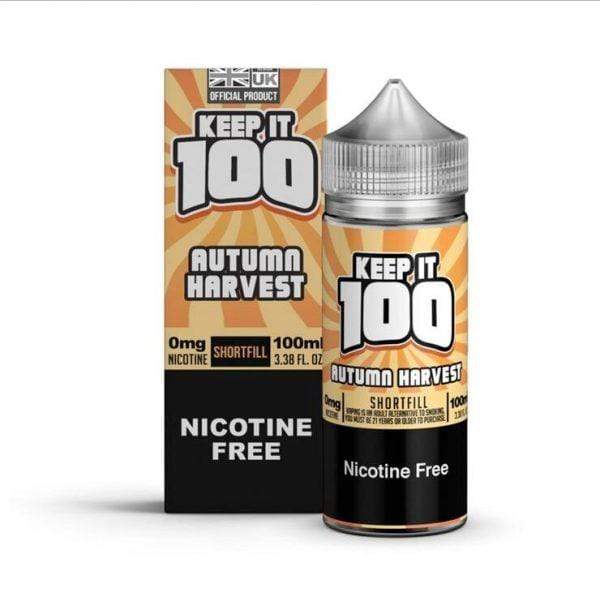 Keep It 100 Autumn Harvest E-Liquid-100ml - Mcr Vape Distro