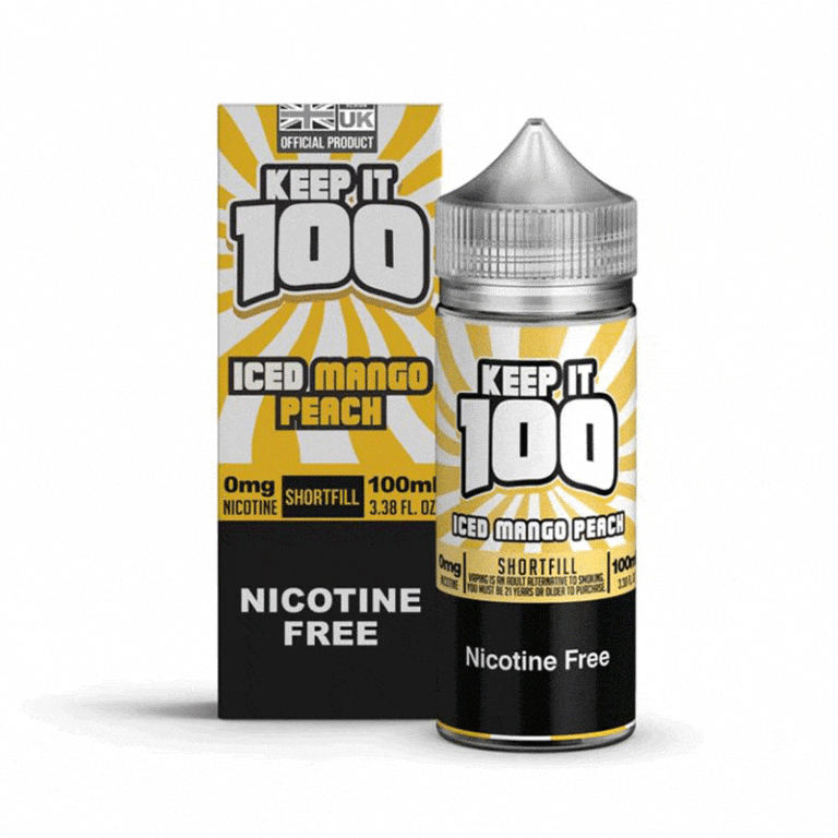 Keep It 100 Iced Mango Peach E-Liquid-100ml - Mcr Vape Distro