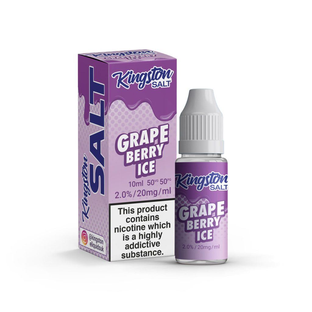 Kingston - Grapeberry Ice Nic Salt - Box of 10 - Mcr Vape Distro