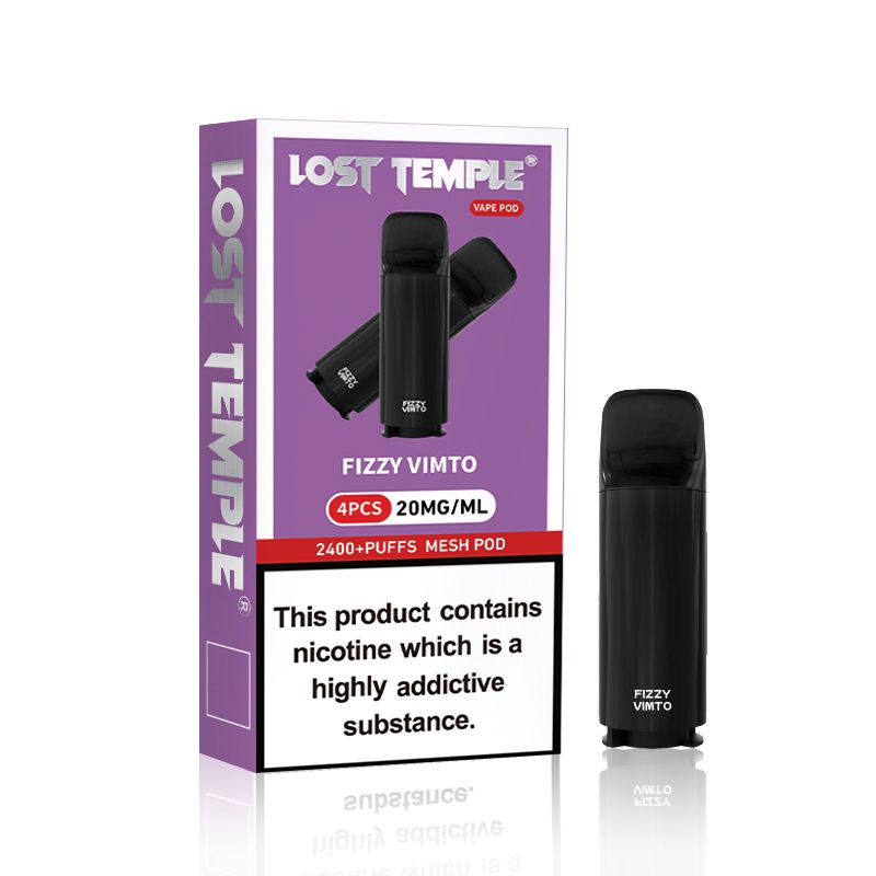 Lost Temple 2400 Puffs Pre-filled Pods - Pack of 4 - Mcr Vape Distro