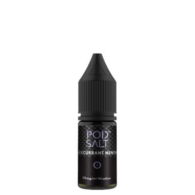 POD SALT - BLACKCURRANT MENTHOL - 10ML NIC SALT- Box of 5 - Mcr Vape Distro