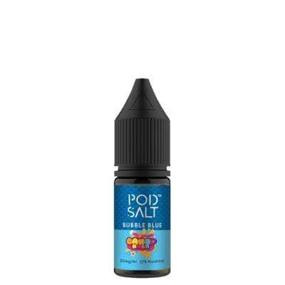 POD SALT - BUBBLE BLUE - 10ML NIC SALT- Box of 5 - Mcr Vape Distro