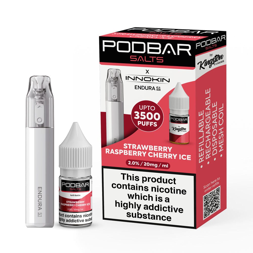 Podbar Salts + Innokin Endura S1 Pod Kit - Twin Pack - Mcr Vape Distro