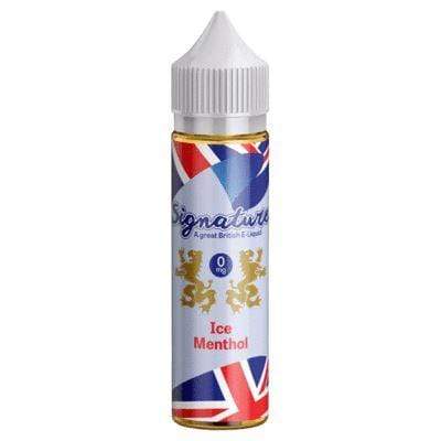 SIGNATURE - ICE MENTHOL - 50ML - Mcr Vape Distro