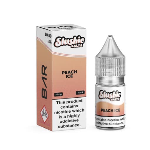 Slushie Bar Nic Salts - Peach Ice - Box of 10 - Mcr Vape Distro