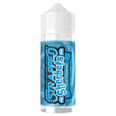 STRAPPED - SHERBETS - BLUE RASBERRY - 100ML - Mcr Vape Distro