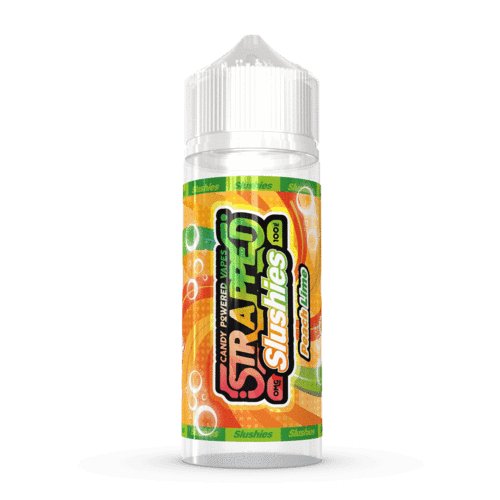 STRAPPED SLUSHIES - PEACH & LIME - 100ML - Mcr Vape Distro