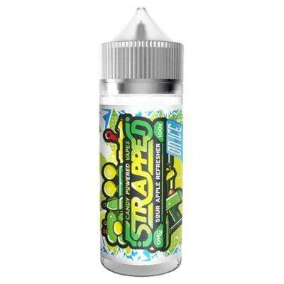 STRAPPED - SOUR APPLE REFRESHER ON ICE - 100ML - Mcr Vape Distro
