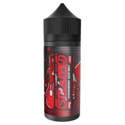 STRAPPED - STRAWBERRY SOUR BELT - 100ML - Mcr Vape Distro