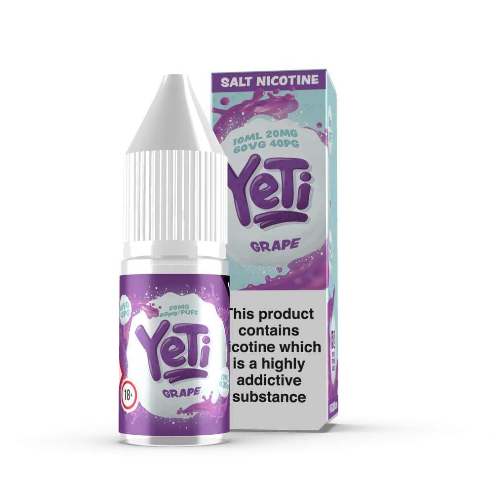 Yeti Grape- Nic Salt- Box of 10 - Mcr Vape Distro