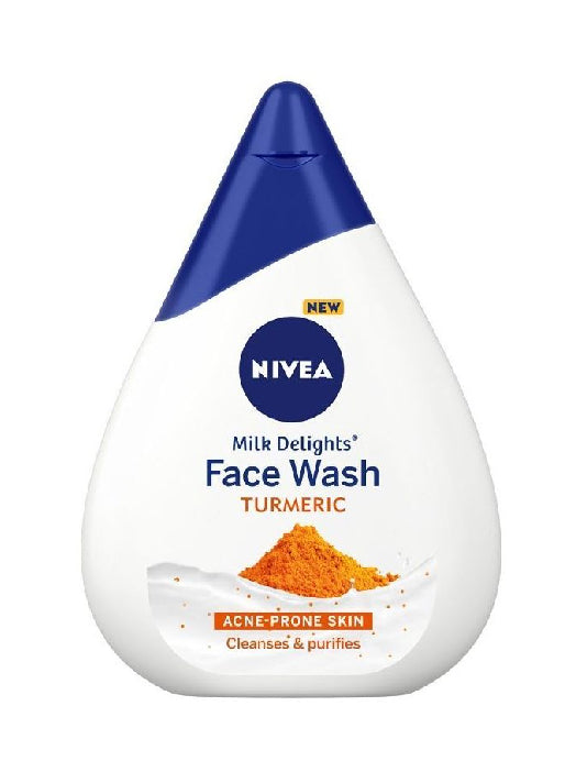 Nivea) Milk Delights Turmeric Face Wash for Skin (100ml) – BeautyMartIndia