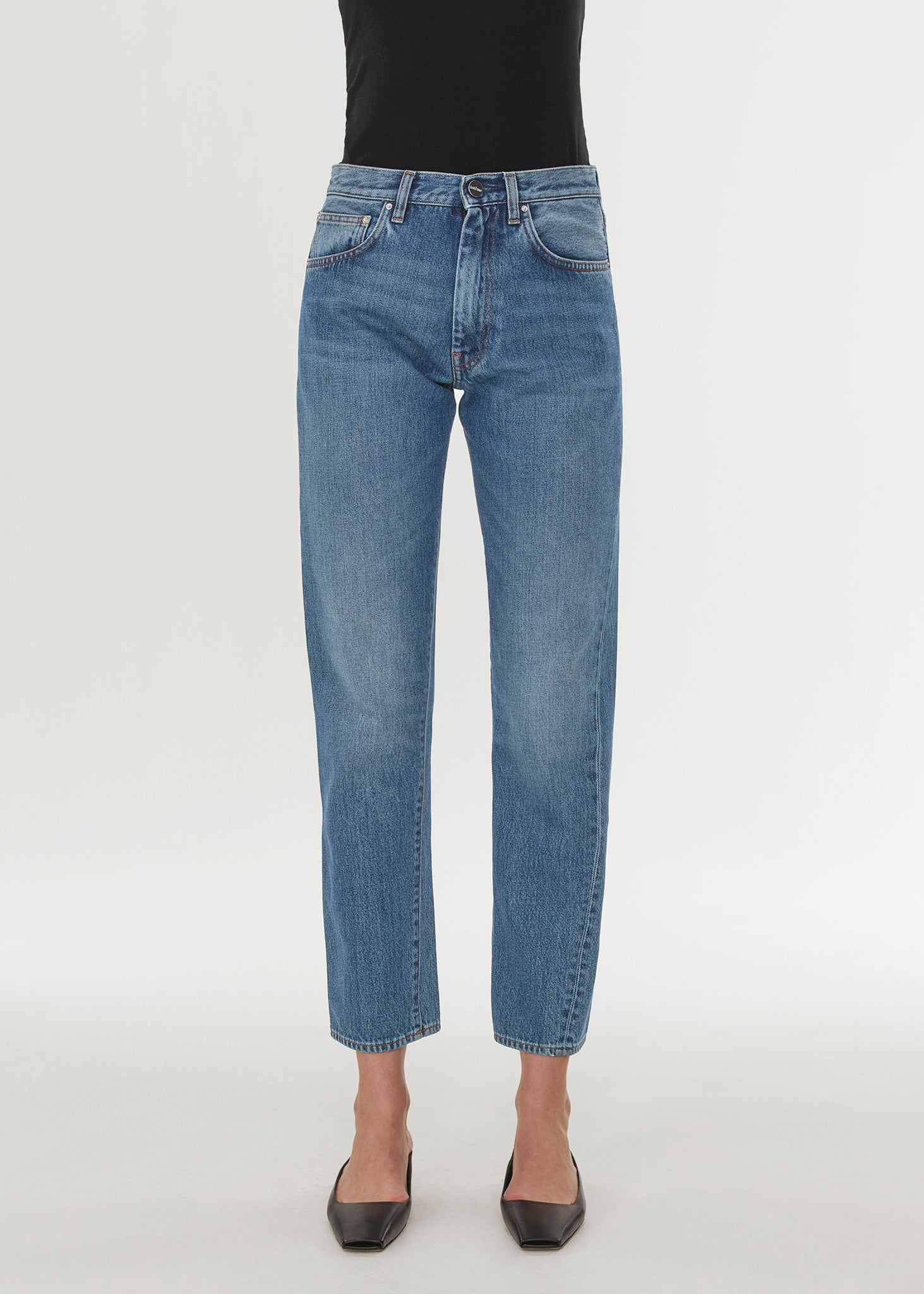 Twisted seam denim washed blue – Totême