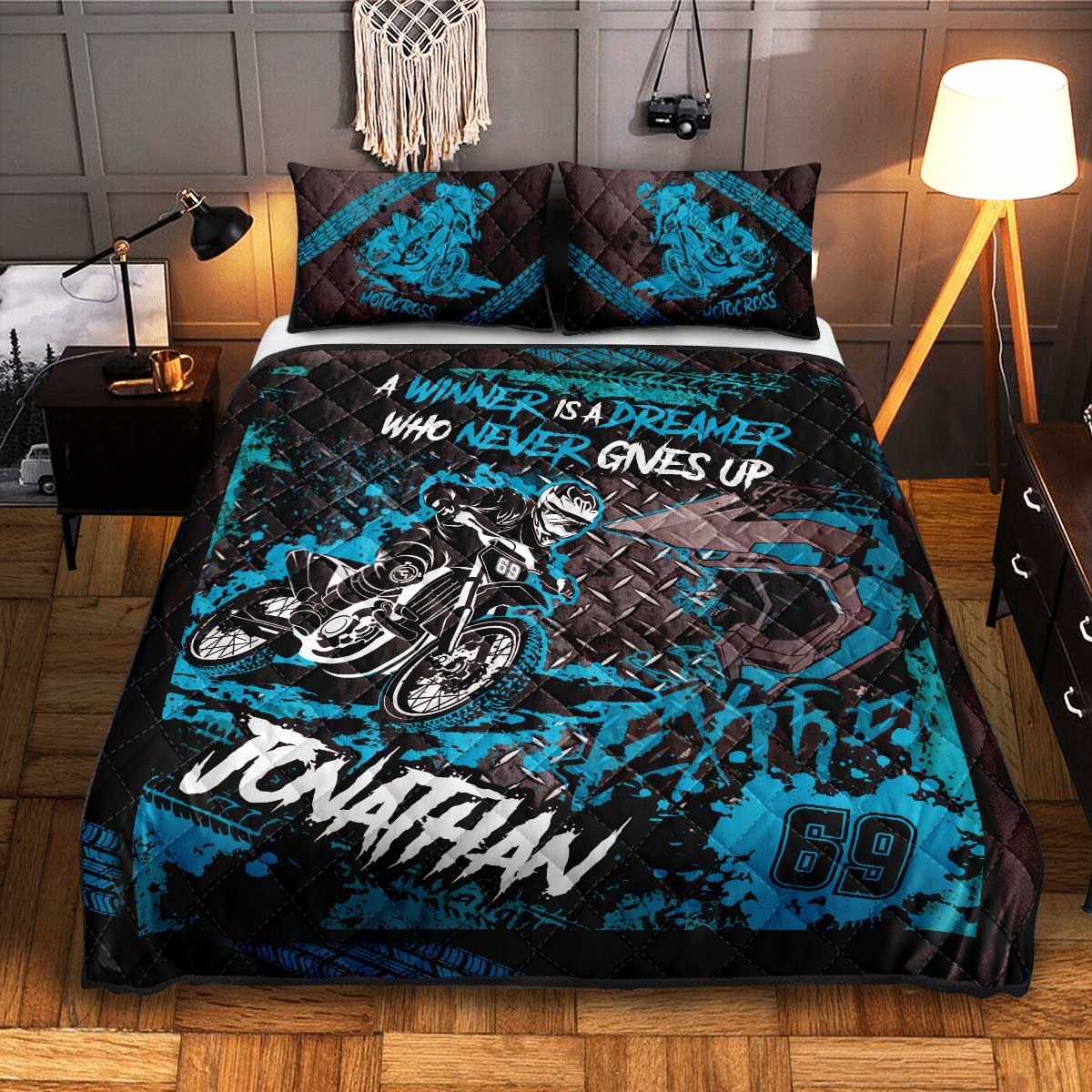 Motocross Name Personalized Quilt Thasa0810003