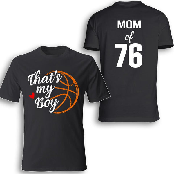 Basketball Mom Shirt Jersey Number That's My Boy 