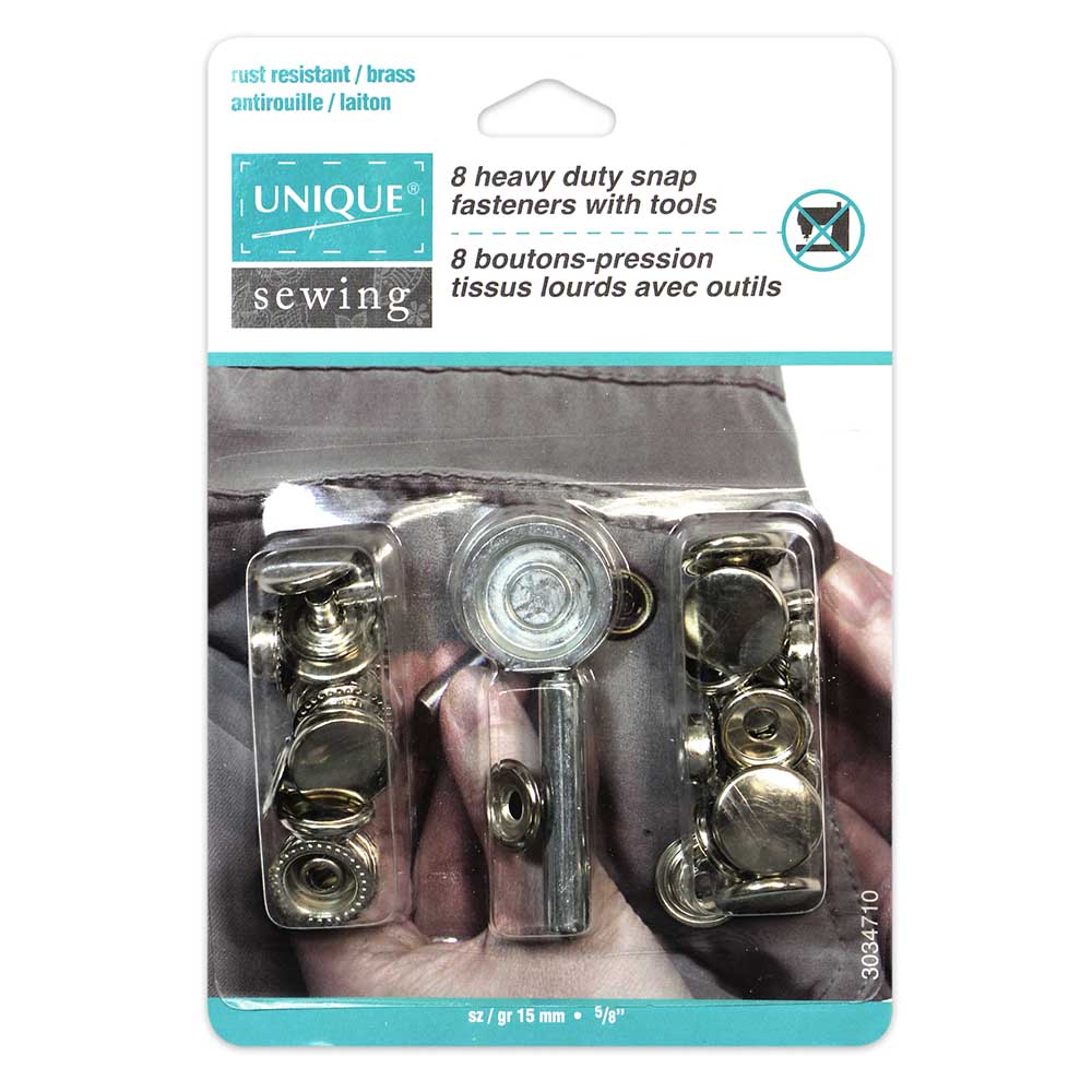 Unique 8 heavy duty snap fasteners - white – Prince George Sewing Centre