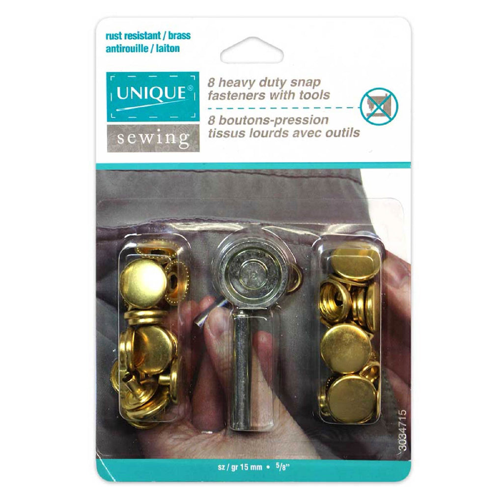 Unique 8 heavy duty snap fasteners - white – Prince George Sewing Centre