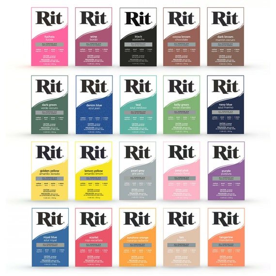 RIT Dye, Design, Rit Denim Blue Fabric Dye 8oz Liquid 2 1 18oz Boxes
