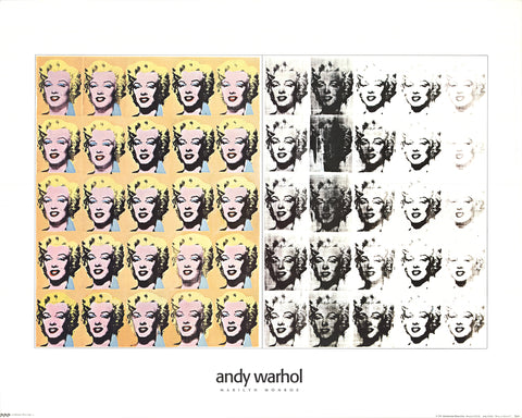 ANDY WARHOL Marilyn, Orange Shot on White Background, 1998 – Art Wise  Premium Posters