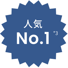 人気 No.1 *3