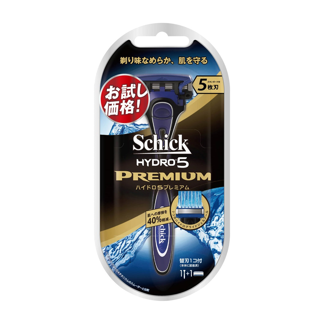 ハイドロ５プレミアム ホルダー お試し用 本体 刃付き カミソリ 髭剃りのシック Schick公式ストア