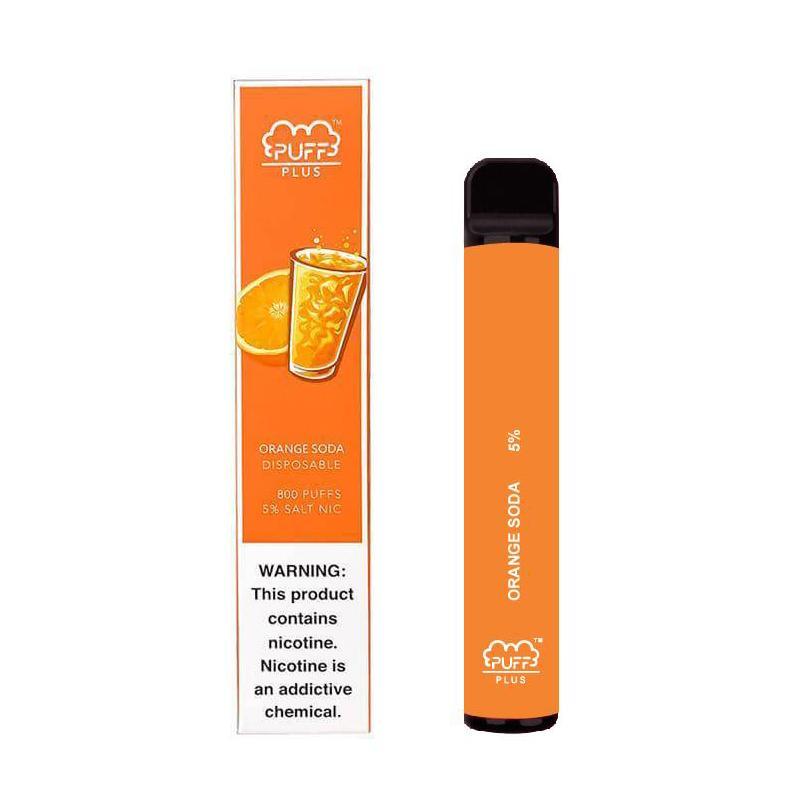 puff bar plus disposable orange soda