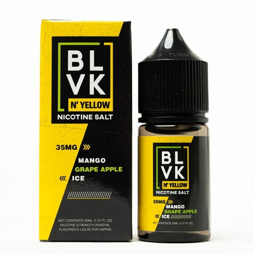 BLVK & Yellow Nic Salt -  Mango Grape Apple Ice