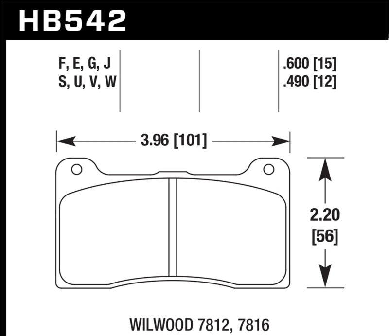 Hawk Wilwood 15mm HPS Brake Pads  OneFastShop.