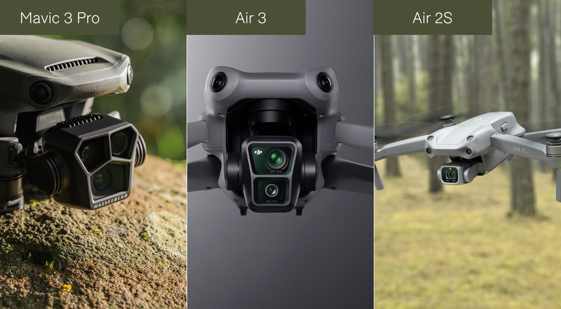 DJI Air 3 Specs Comparison vs Air 2S vs Mavic 3 Pro – heliguy™