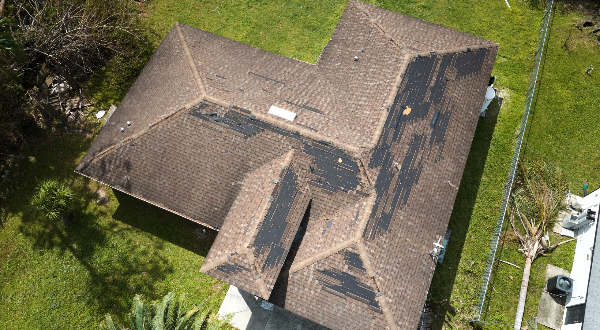 Drones collect high-resolution imagery during roof inspections.