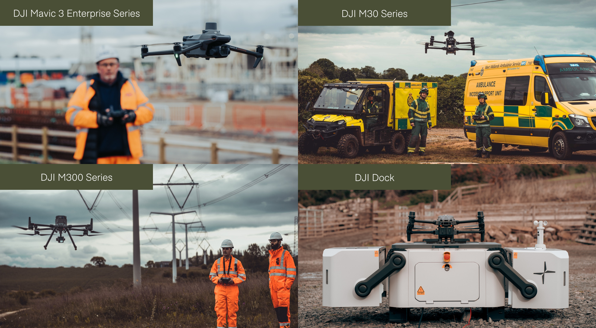 DJI Enterprise drone range.