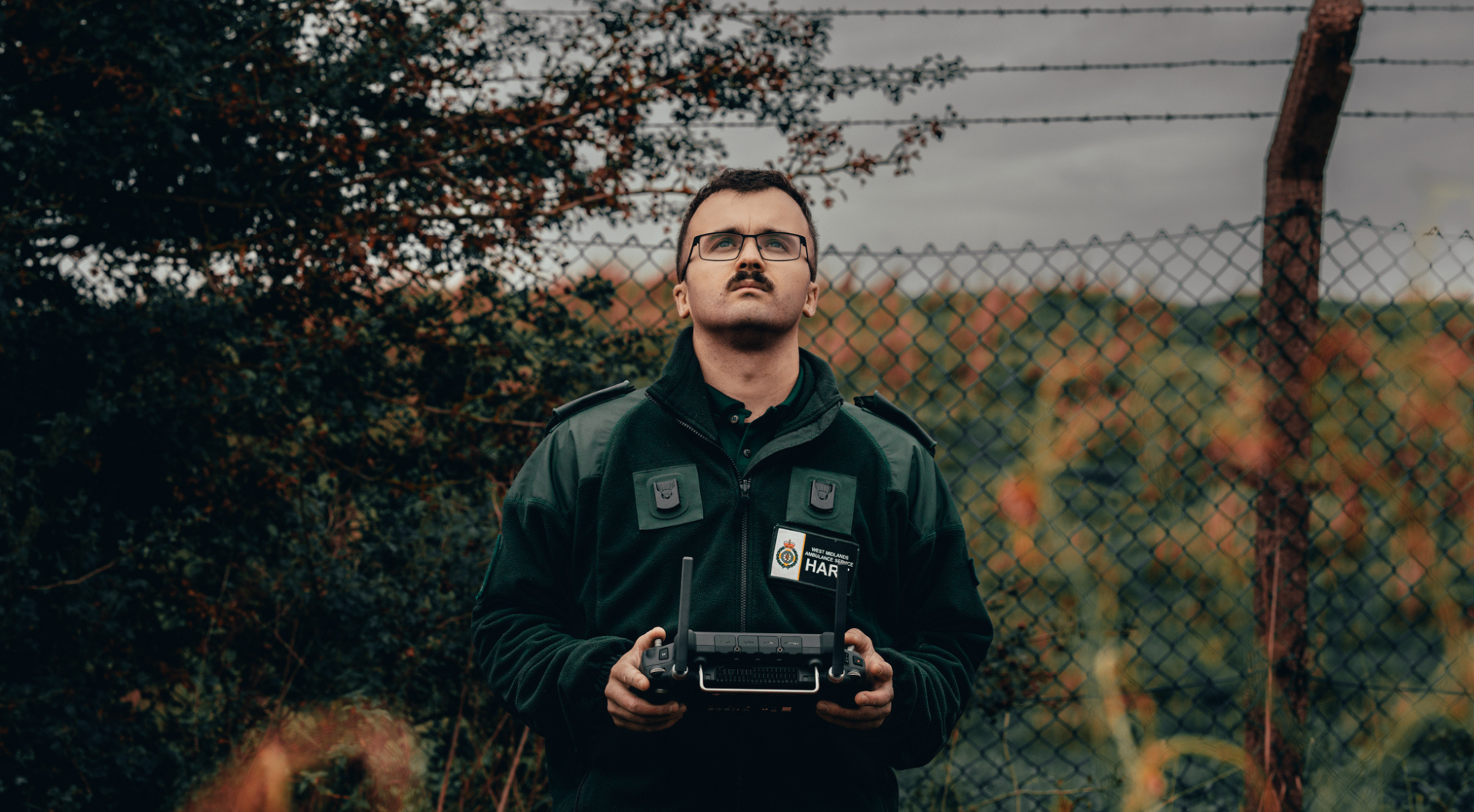 West Midlands Ambulance Service during drone training.