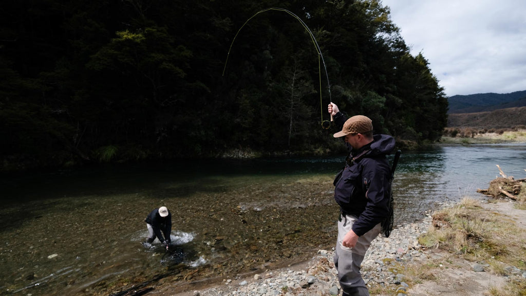 Fly fishing in the New Zealand back country