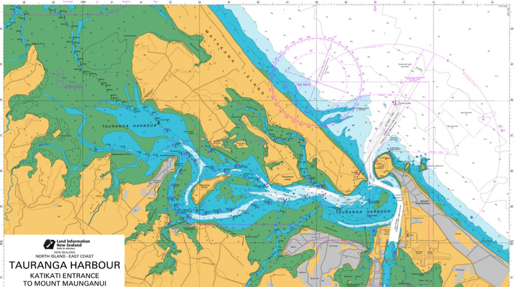 Tauranga Harbour Maritime Chart