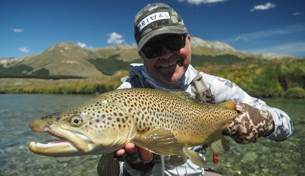 Dry fly success with a manuka beetle from the Manic Fly Collection