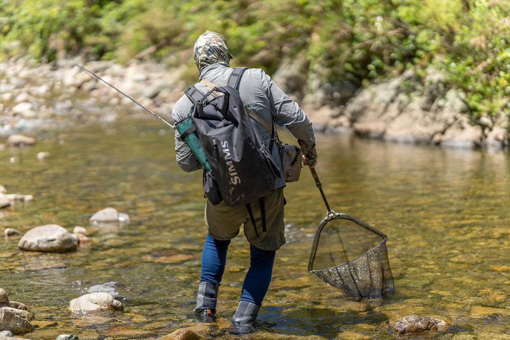 Simms Dry Creek Rolltop Backpack - Simms Orange