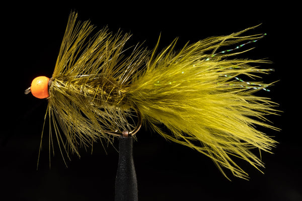 Woolly bugger fishing fly