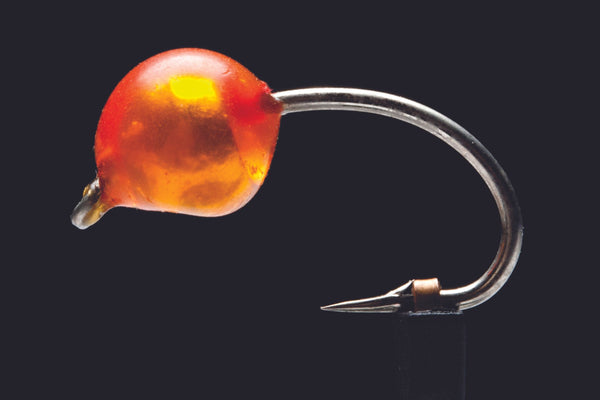 Tungsten Epoxy Egg Orange | Manic Fly Collection