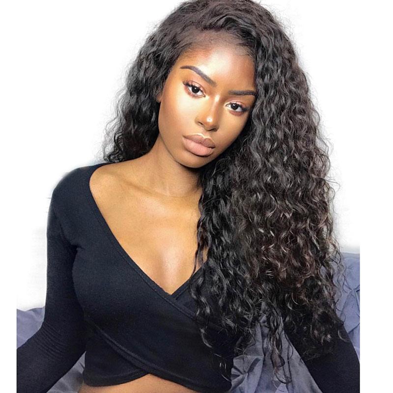 Raw Water Wave Virgin Human Hair Wigs 10-30 Inch 360 Lace Frontal Wig