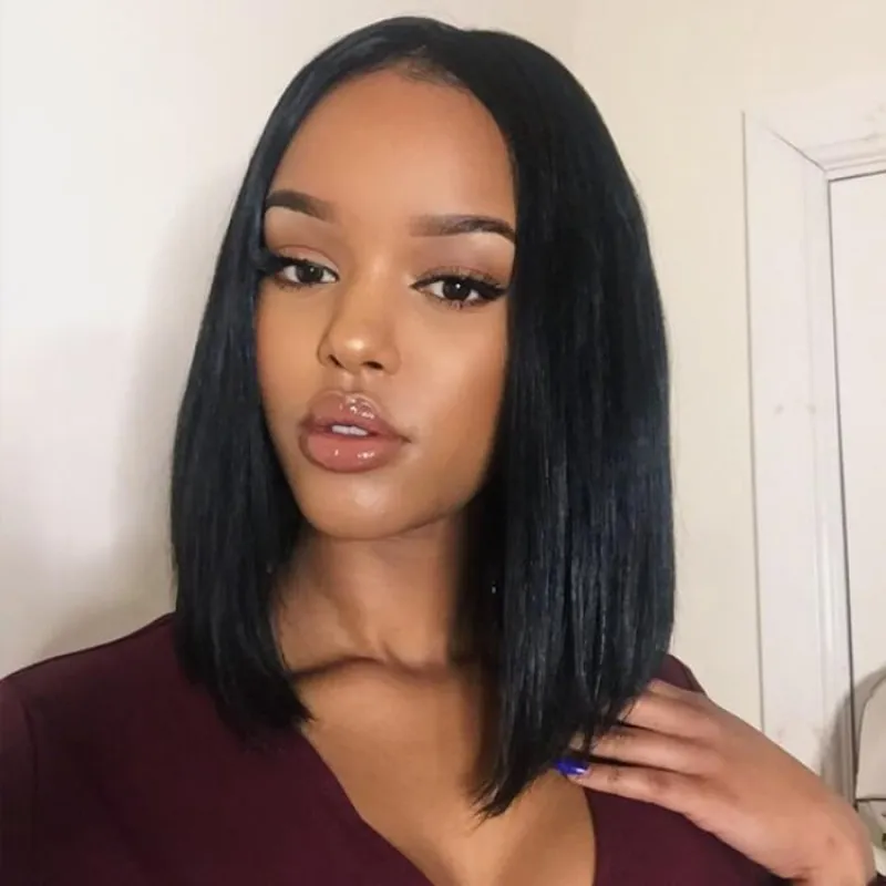 Straight Bob Wig 2X6 Lace Closure Human Hair Bob Wigs