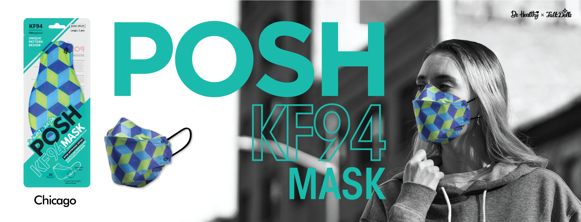 POSH KF94 Mask Chicago (B03)