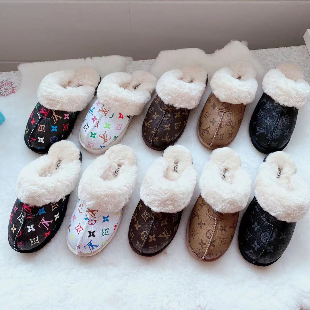 UGG x LV Monogram Slippers from charm-luxury