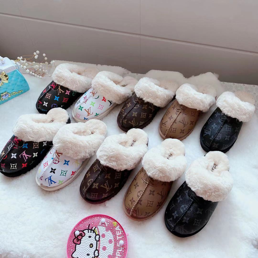 LV slippers  Lv slippers, Fluffy shoes, Girly shoes