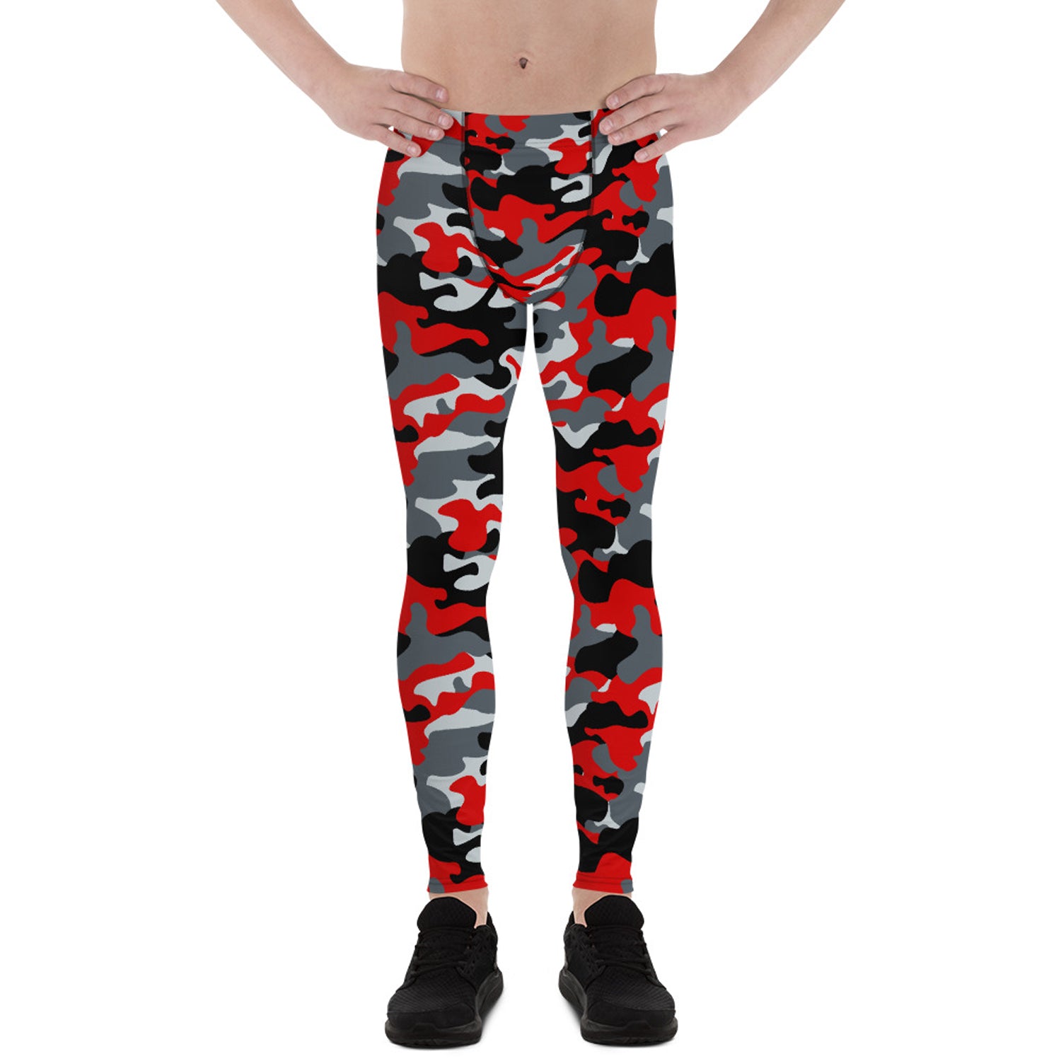 Gray and Red Camo Leggings for Men – Bjpllc