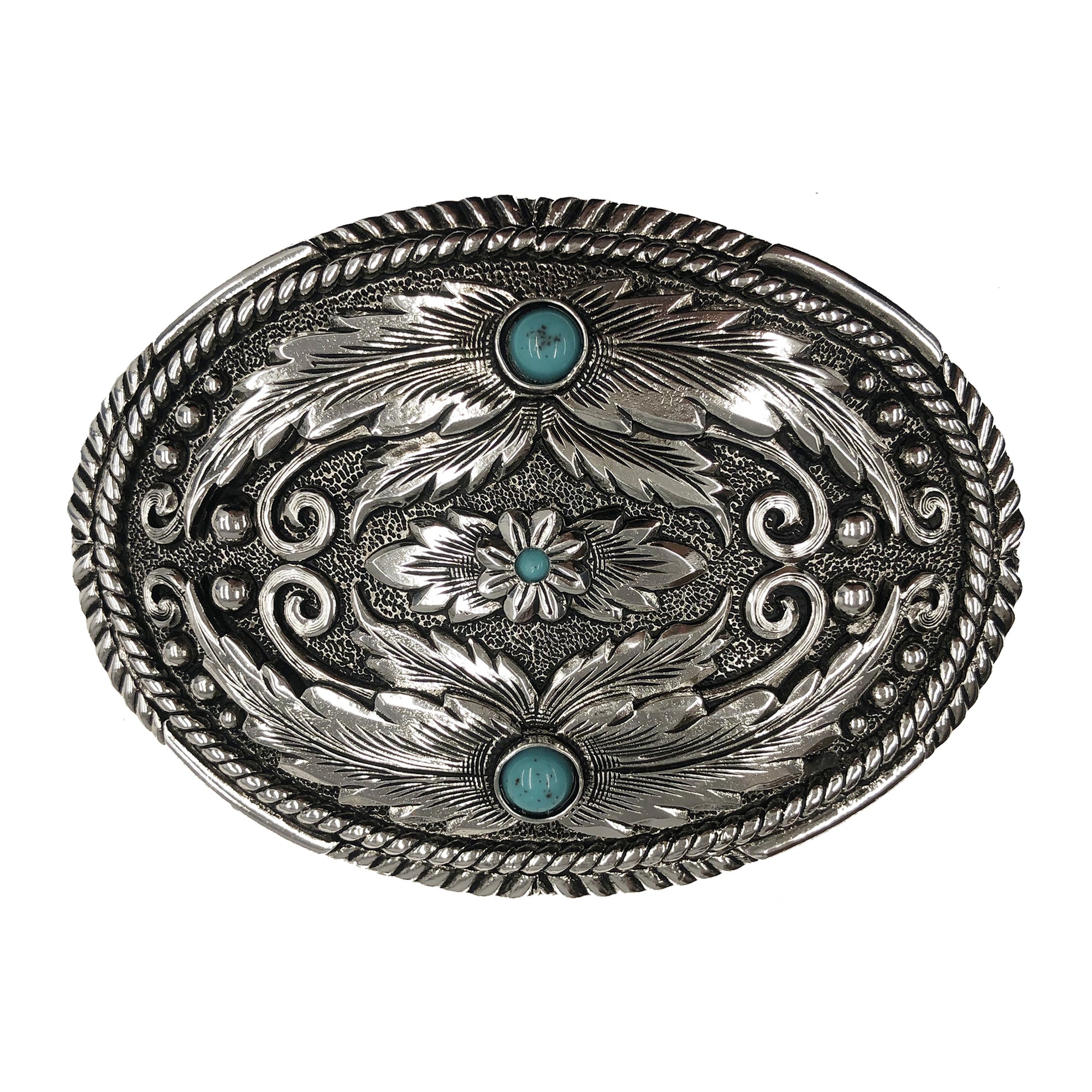 Concho with Turquoise Accents Buckle - AndWest