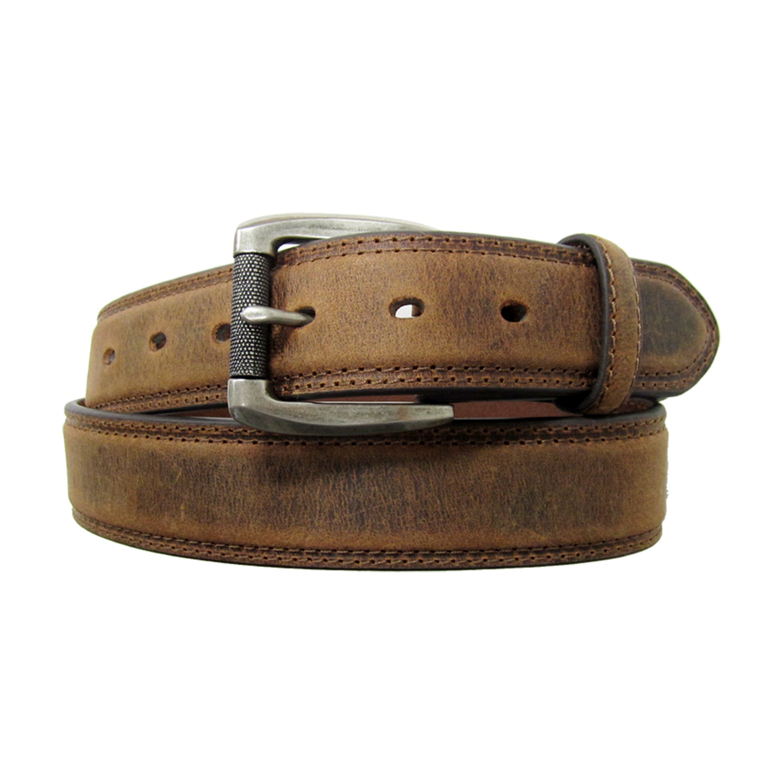 1 1/2 Roller Buckle Double Stitch Belt - AndWest