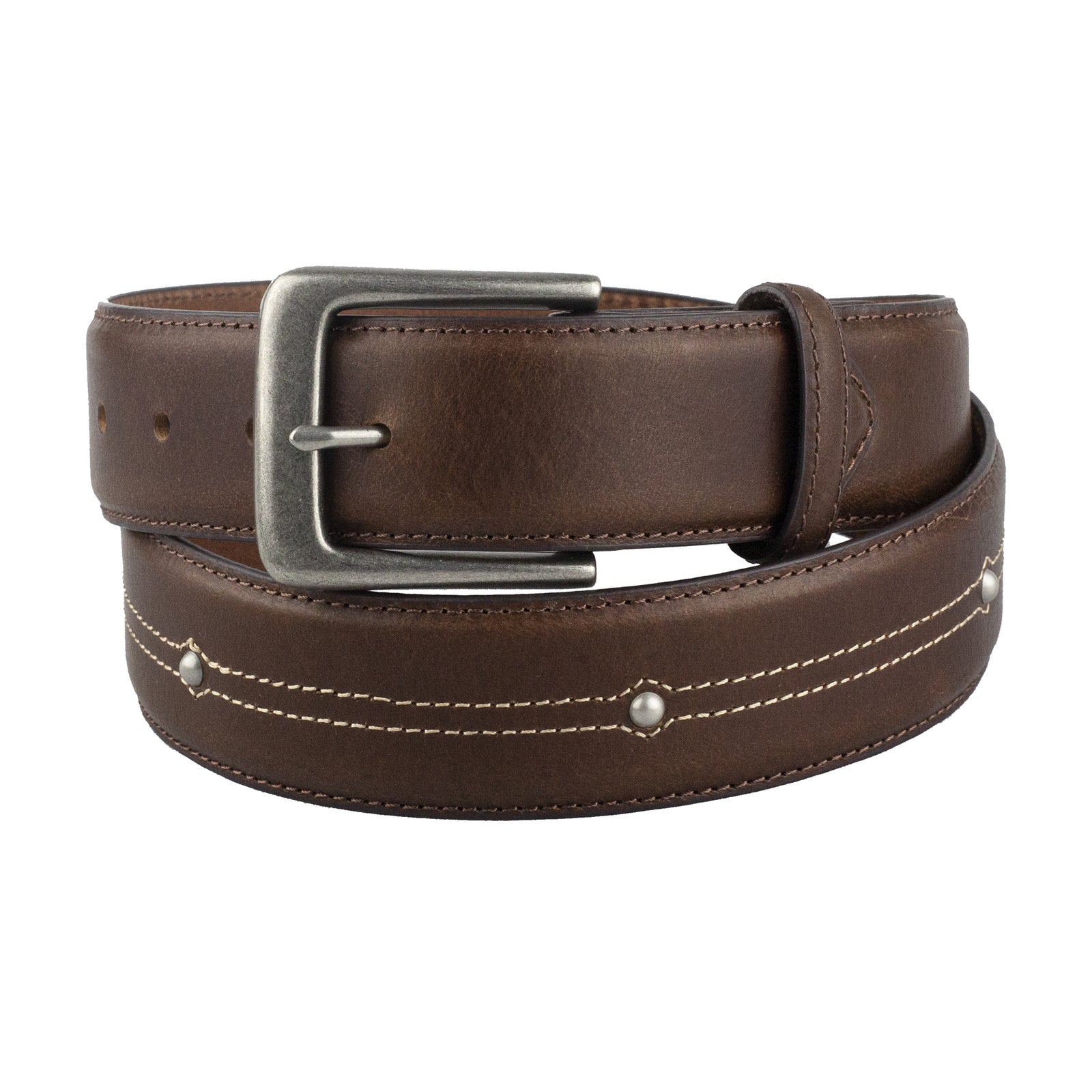 1 1/2 Double Contrast Stitch Belt